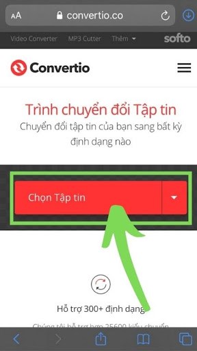 Click vào phần Chọn tập tin