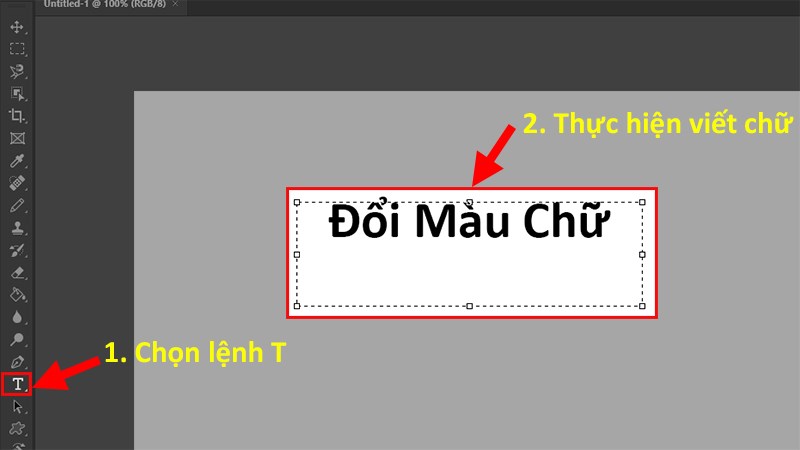 Viết chữ trên nền ảnh