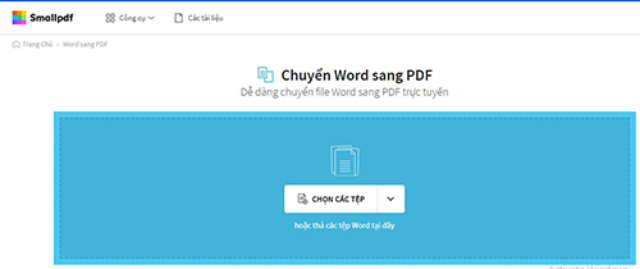 Chọn tệp cần chuyển đổi