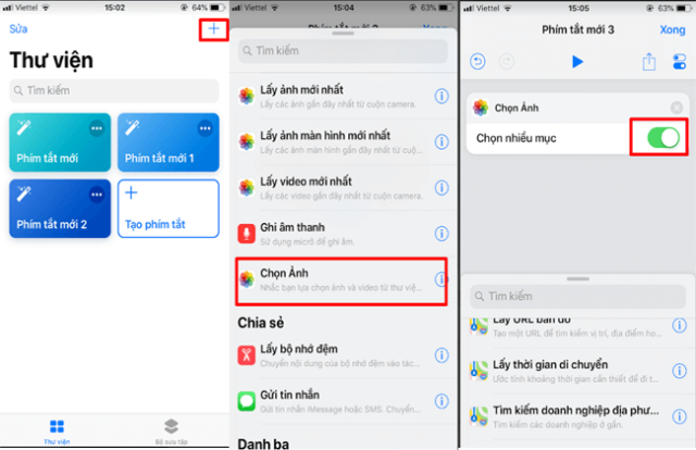 Tạo file PDF thông qua ứng dụng phím tắt trên iPhone