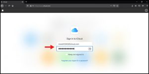 Nhập tài khoản iCloud mới