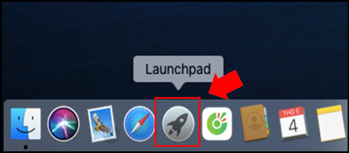 Ứng dụng Launchpad ở thank Dock