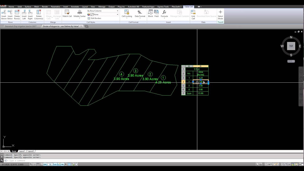 Đo diện tích trong Cad