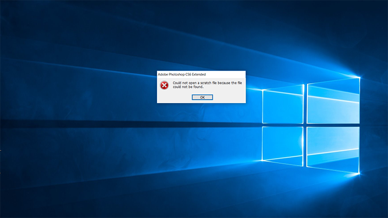 Lỗi không mở được Photoshop CS6