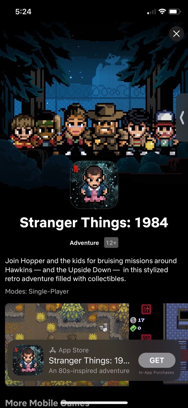 Đam mê phim Stranger Things, trải nghiệm ngay game Stranger Things trên Netflix