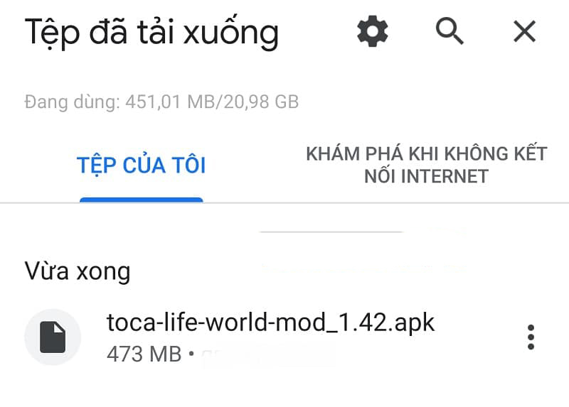 Nhấn vào file toca-life-world-mod_1.63.apk