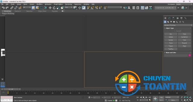 Giao diện 3ds max 2023